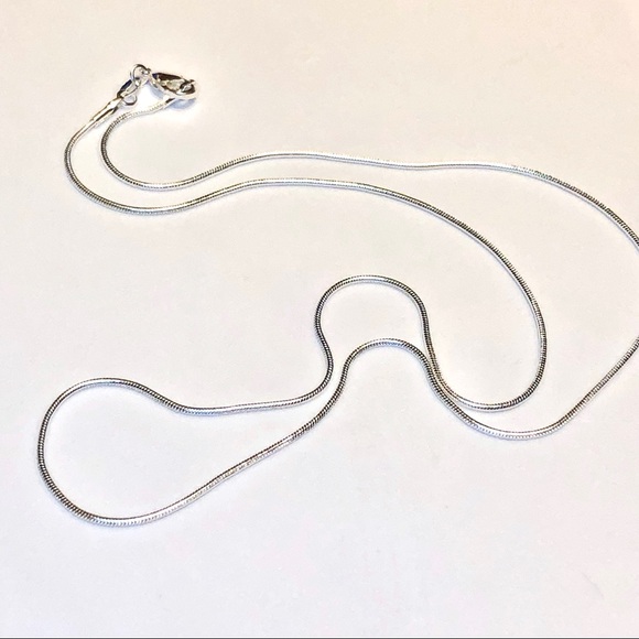 Set of FIVE Sterling Silver Chain Necklace - Picture 7 of 8